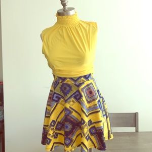 Summer fun fit top&skirt sold together or separate
